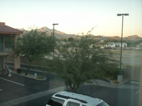 View from Motel