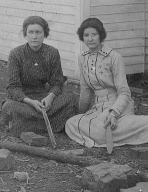 Grace Houston with friend