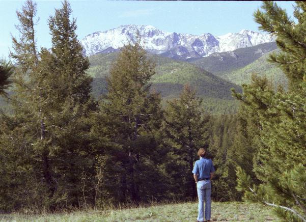 Photo of me as I view Pike's Peak.