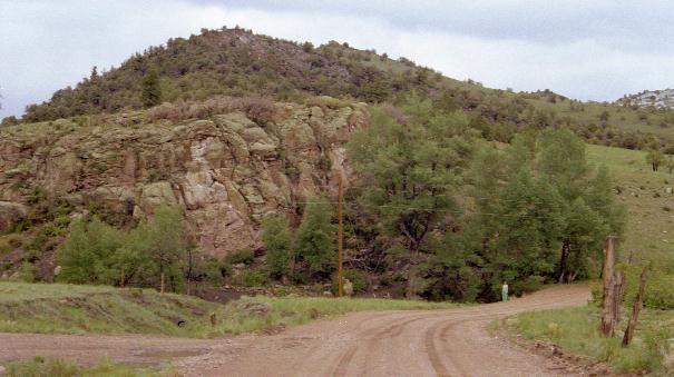 Hill near the school.